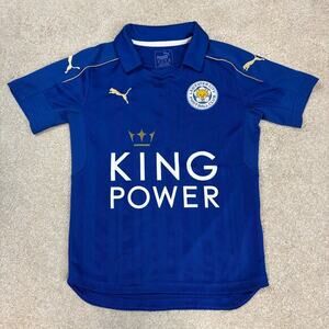 Puma Leicester City Royal Blue 2016/2017 Home Soccer Jersey Size XS